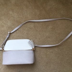 Light purple and white crossbody